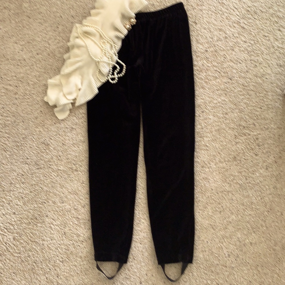 Talbot’s Velour Legging/Stirrup Pants